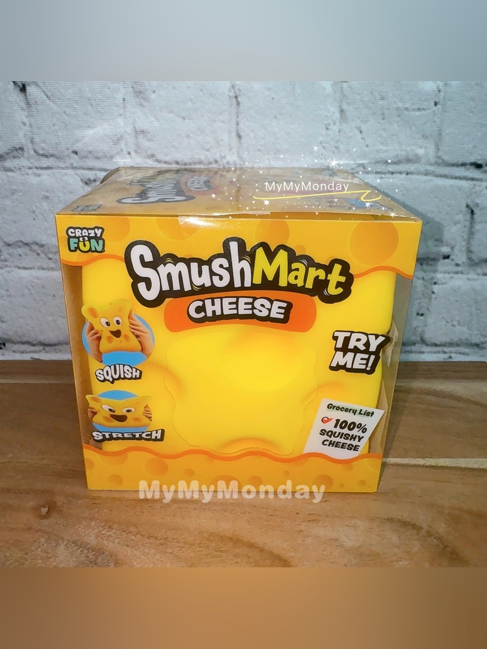 Smushmart Giant Squeezy Cheese Squishy Toy - Picture 3 of 4